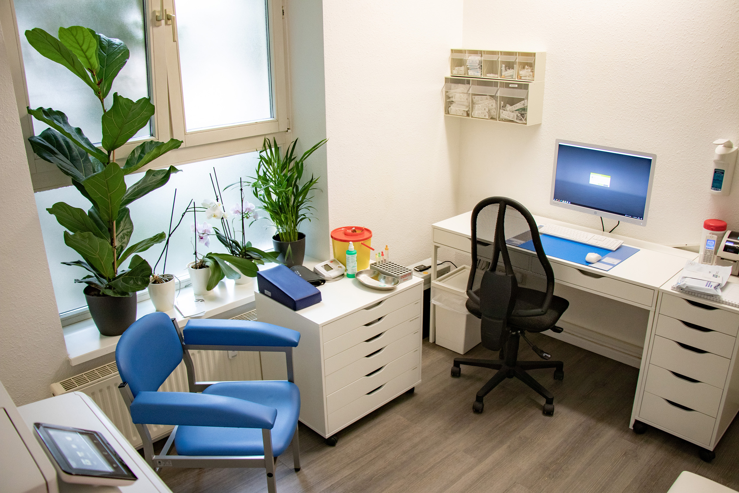 Behandlungszimmer der Praxis
